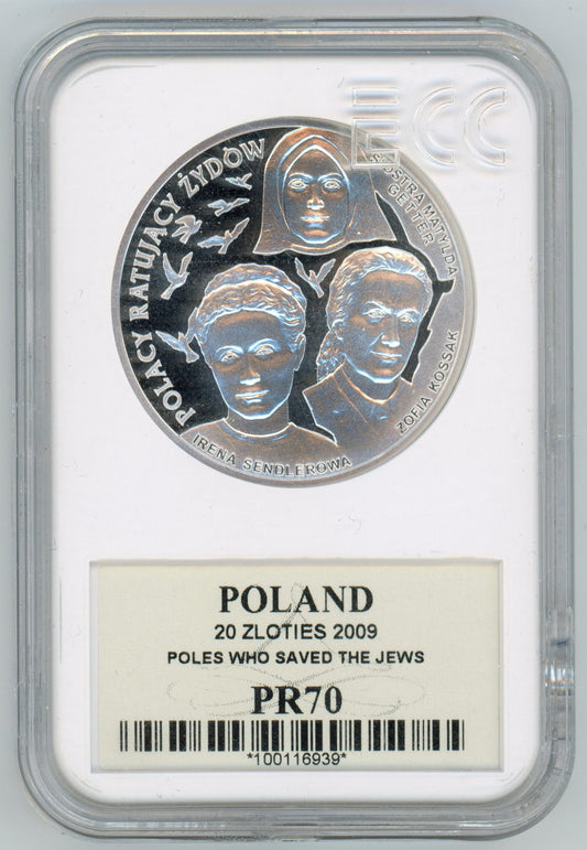 20 zł Polacy ratujący Żydów 2009 PR70