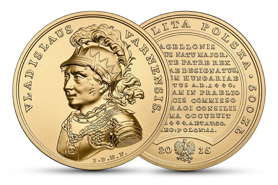 500 zł Skarby Stanisława Augusta – Władysław Warneńczyk 2015