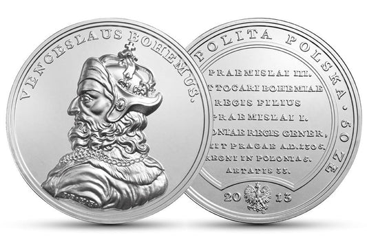 50 zł Skarby Stanisława Augusta – Wacław II Czeski  2013