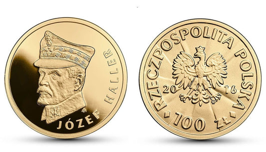 100 zł Stulecie odzyskania przez Polskę niepodległości – Józef Haller 2016